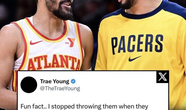 哈利伯顿：打板助攻啥时候算数呢？特雷-杨：因为不算所以我不这么传了